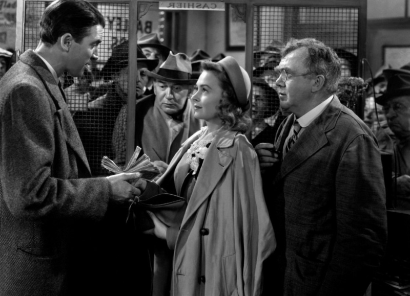 James Stewart, Donna Reed and Thomas Mitchell - It's a Wonderful Life
