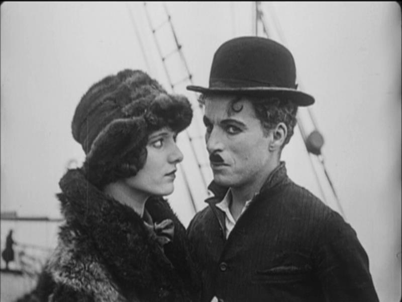 Georgia Hale and Charlie Chaplin in The Gold Rush