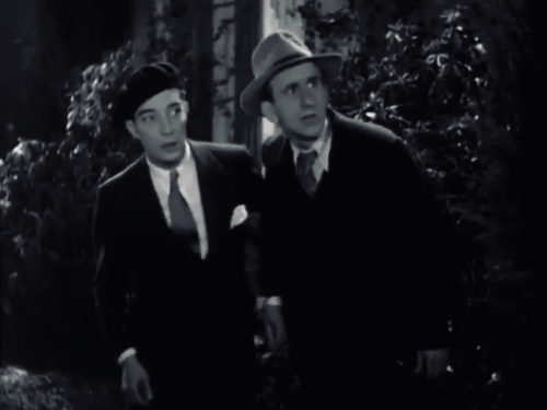Buster Keaton and Jimmy Durante in The Passionate Plumber