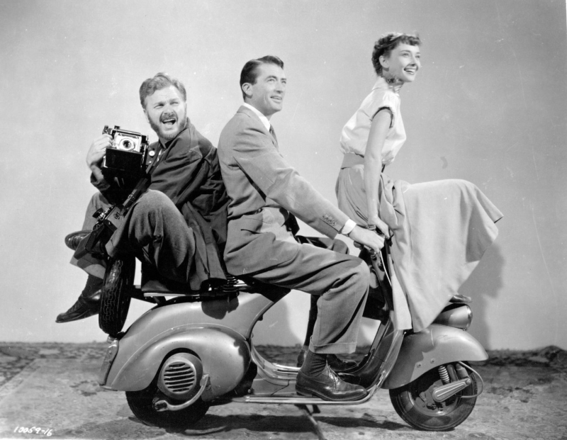 Eddie Albert, Gregory Peck, and Audrey Hepburn - Roman Holiday