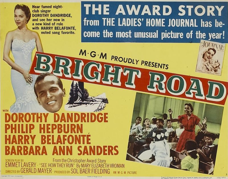 Dorothy Dandridge and Harry Belafonte, Bright Road Lobby Card 