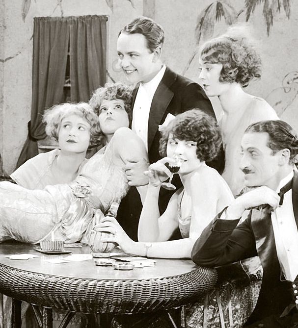 Clara Bow and the Cast of Wine