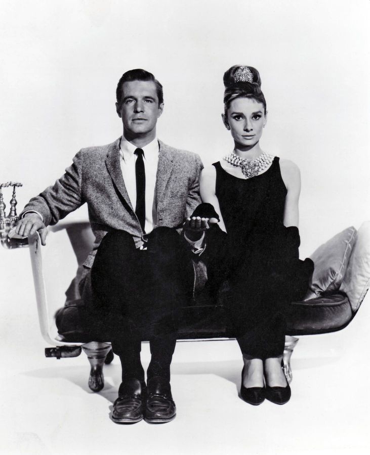 George Peppard and Audrey Hepburn
