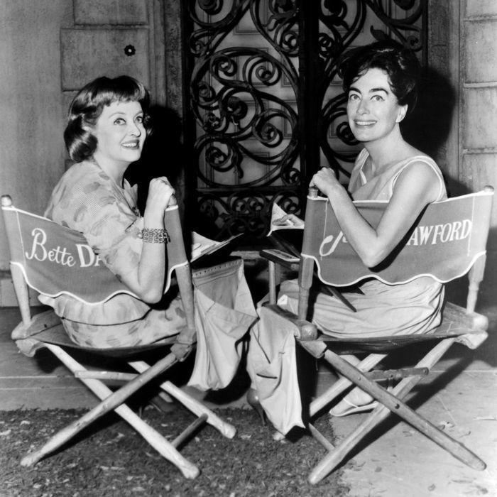 Bette Davis and Joan Crawford on the set of Whatever Happened to Baby Jane