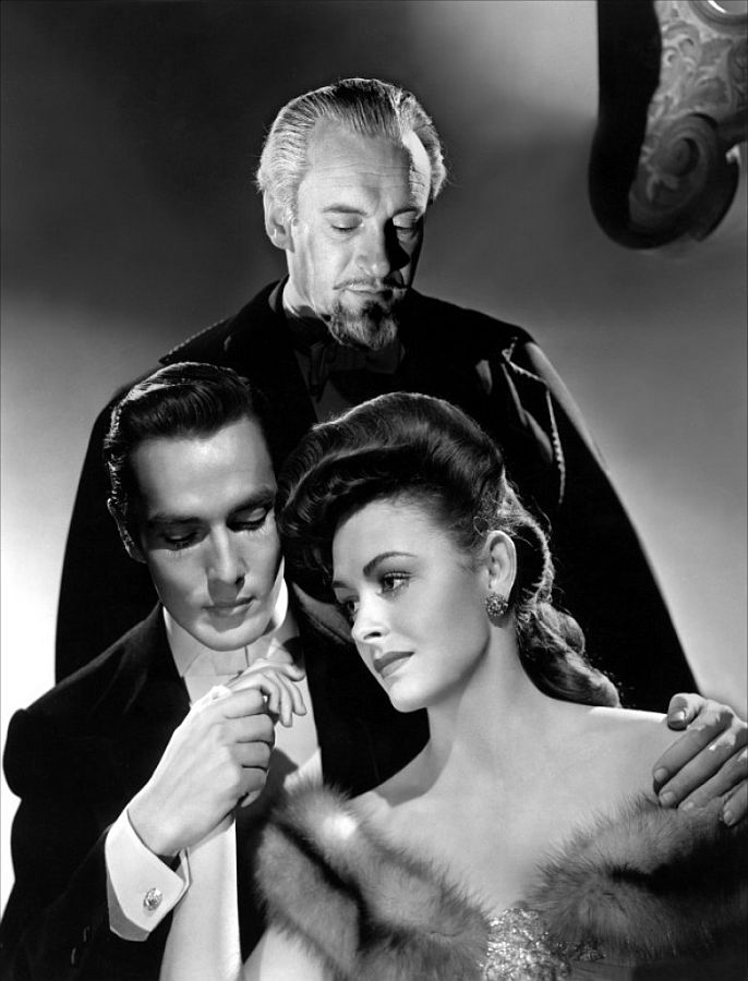 Donna Reed, George Sanders, and Hurd Hatfield, The Picture of Dorian Gray
