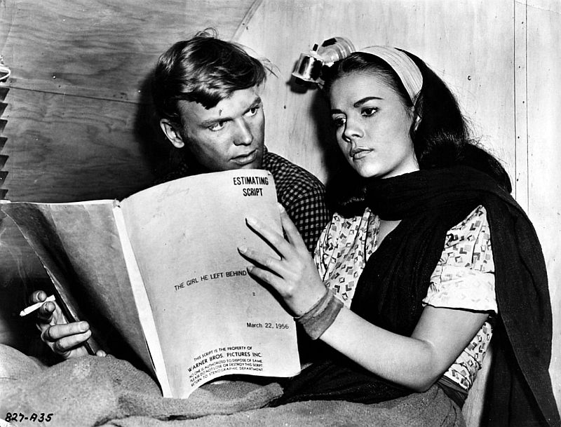Natalie Wood and Tab Hunter, Behind the Scenes of The Burning Hills
