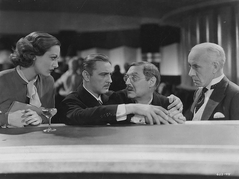 Joan Crawford, John Barrymore, Lionel Barrymore, and Lewis Stone in Grand Hotel
