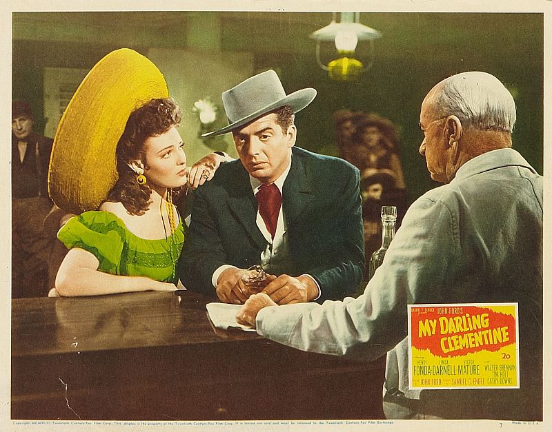 Linda Darnell and Victor Mature, My Darling Clementine