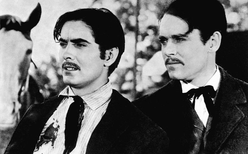 Tyrone Power and Henry Fonda in Jesse James
