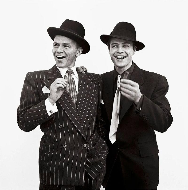 Frank Sinatra and Marlon Brando