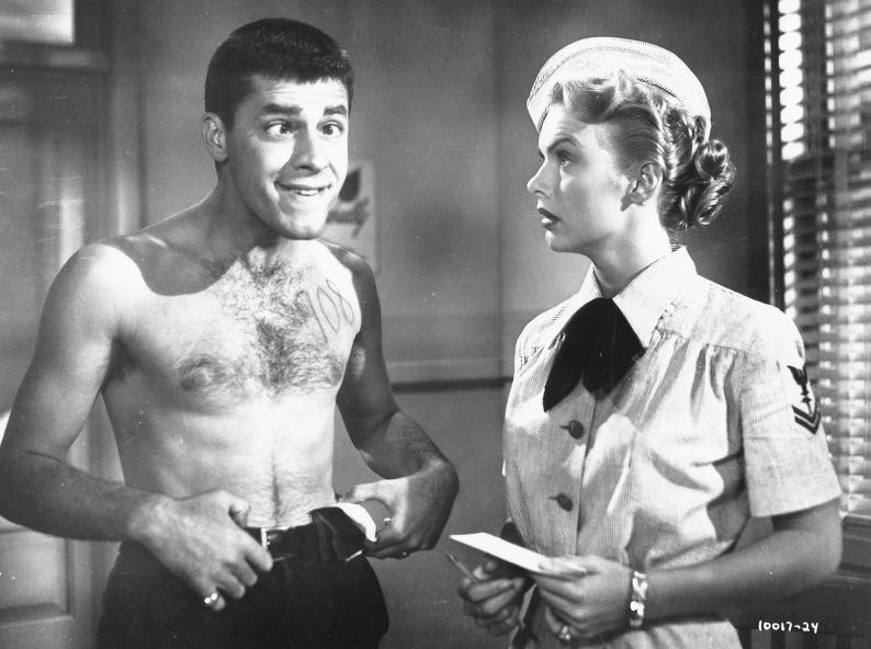 Jerry Lewis and Marion Marshall in Sailor Beware