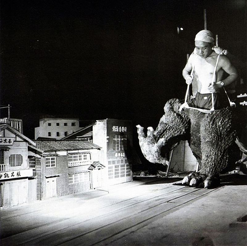 Behind the Scenes Picture from Godzilla 1954 