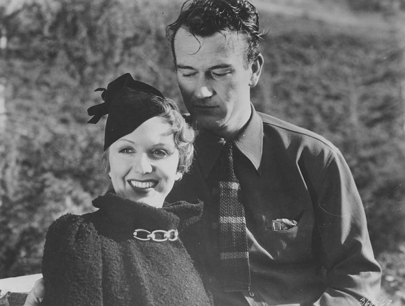Binnie Barnes and John Wayne, In Old California