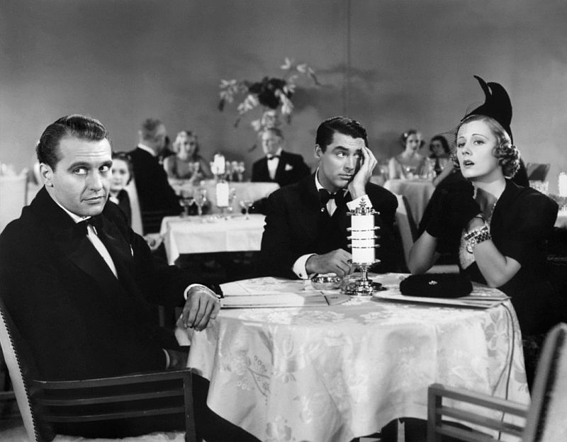 Ralph Bellamy, Cary Grant, and Irene Dunne in The Awful Truth
